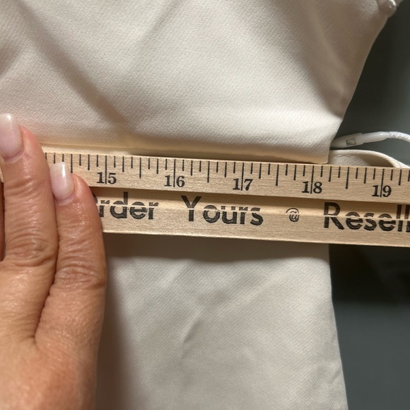 NWT LEO LIN Aubrey Appliqué Shirt Midi Dress Cream Size 12 - Picture 10 of 12